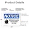 Signmission Glass Break Detector In Use, 24 in W x Rectangle, Aluminum OS-2PACK-NS-A-1824-L-13106 - alternate 3